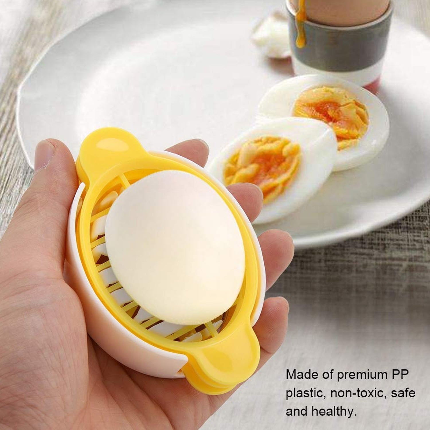 Egg Slicer, 3 in 1 Boiled Egg Slicer, Egg Slicer, Preserved Egg Slicer, Home Restaurant Kitchen Tool (1 Pc) - Shopmania Wholesale