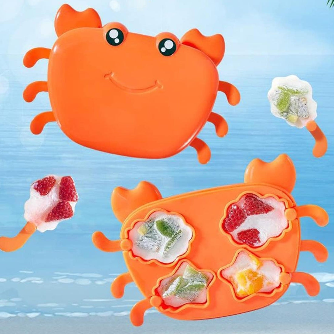 Crab Ice Mold Household Ice Cream Mold Popsicle Mold Silicone Ice Cream Popsicle Children's Ice Box Popsicle Box (1 Pc) - Shopmania Wholesale