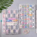 Transparent organizer box, 36 compartments for jewelry