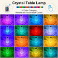 Crystal Touch Night Light (16 Colors) - Rose Diamond Table Lamp with Remote Control, USB Table Lamp, Romantic Date Lighting Decor for Festival, Bedroom, Dining Room your brand