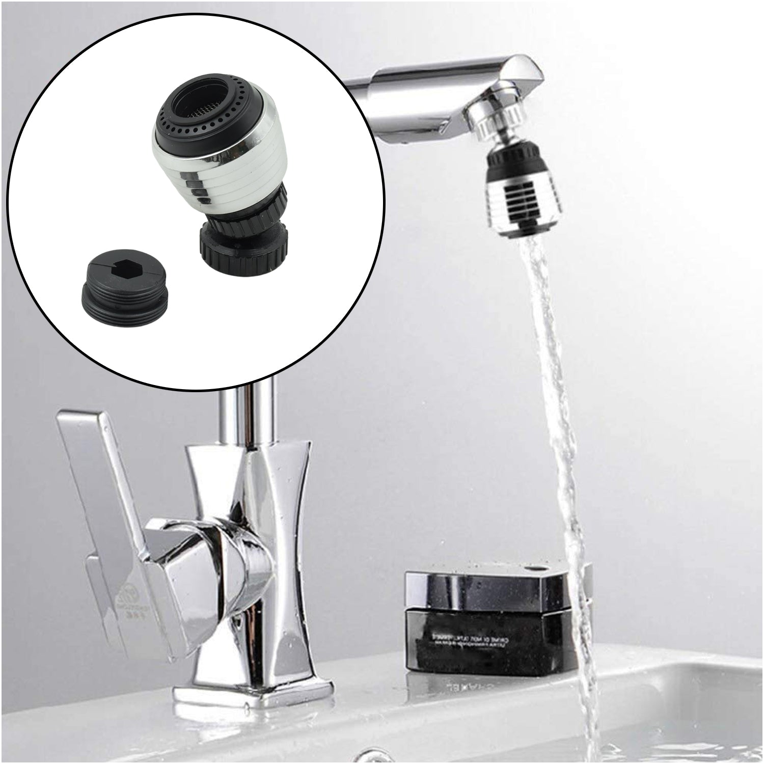 Faucet Bubbler, Faucet Aerator, Water Filter 360° Sink Use for Kitchen, Bathroom, Home Use, High Pressure Power Spray, Plating, for Kitchen Bathroom (1 Pc) - Shopmania Wholesale