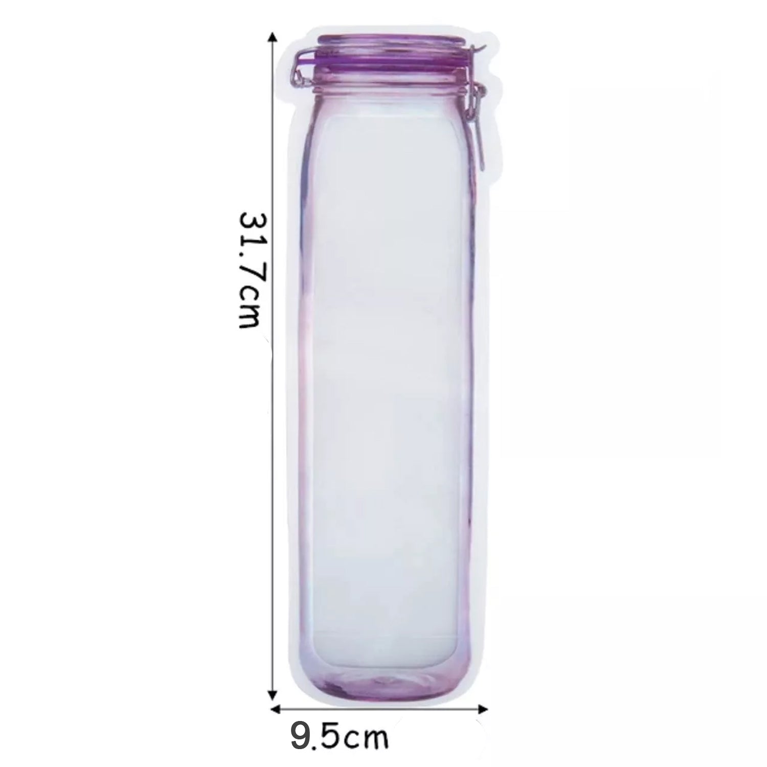 Food Storage Bag Bottles Shape Ziplock Bags Reusable (1 Pc / 500 ML) your brand
