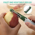 2 in 1 Knife, Multifunctional peeler Two in one fruit knife, fruit and vegetable cutting knife+sawtooth peeler, apple, carrot, potato, fruit slice antiskid - Shopmania Wholesale