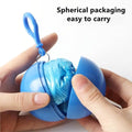 Disposable Raincoat for Kids with Hood and Attachable Round Case, Clear Plastic Raincoats for Emergency, Girls, Boys Disposable Emergency Ball Raincoat For Traveling and Outdoor Activities (1 Pc / Multicolor) your brand