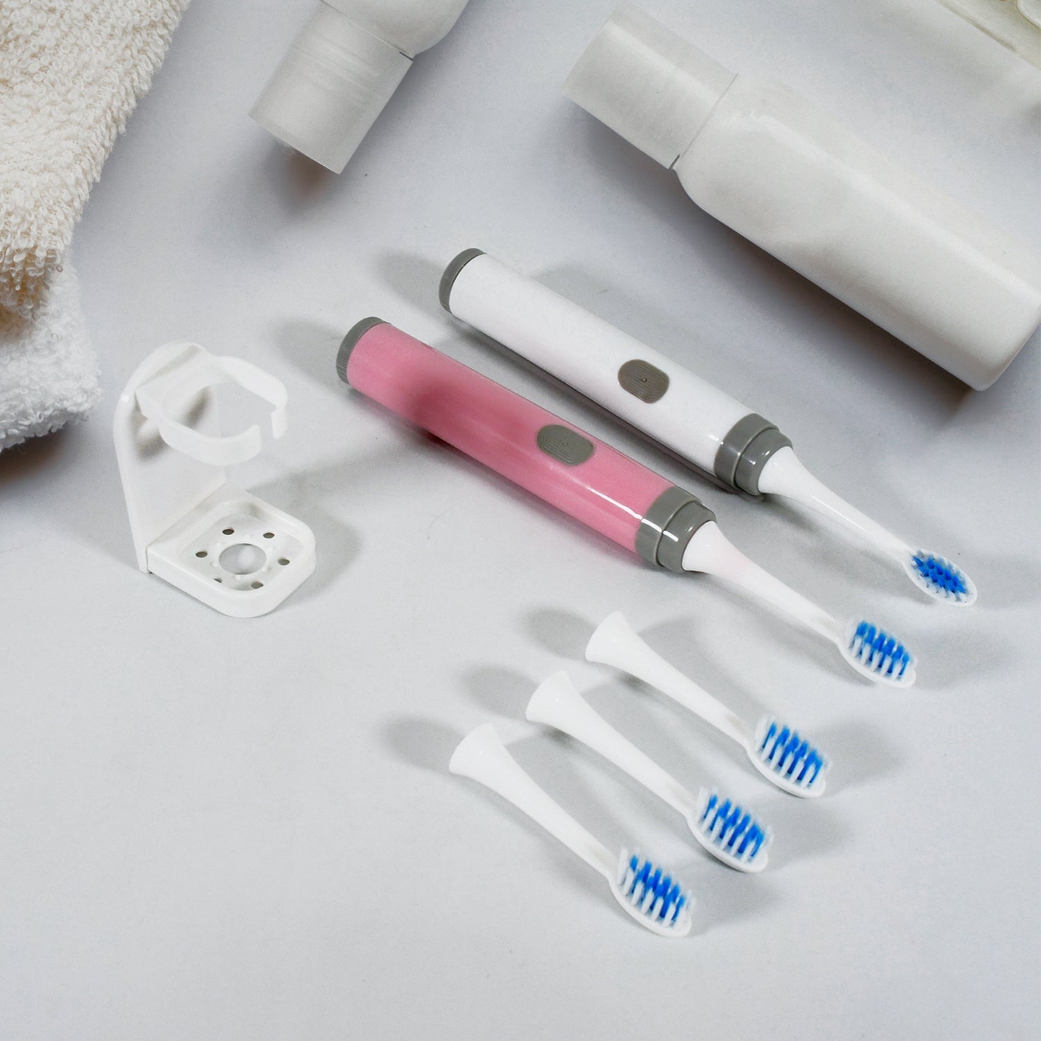 Adult Waterproof Electric Toothbrush Strong Sonic Charging with 4 Toothbrush Head and a toothbrush holder your brand