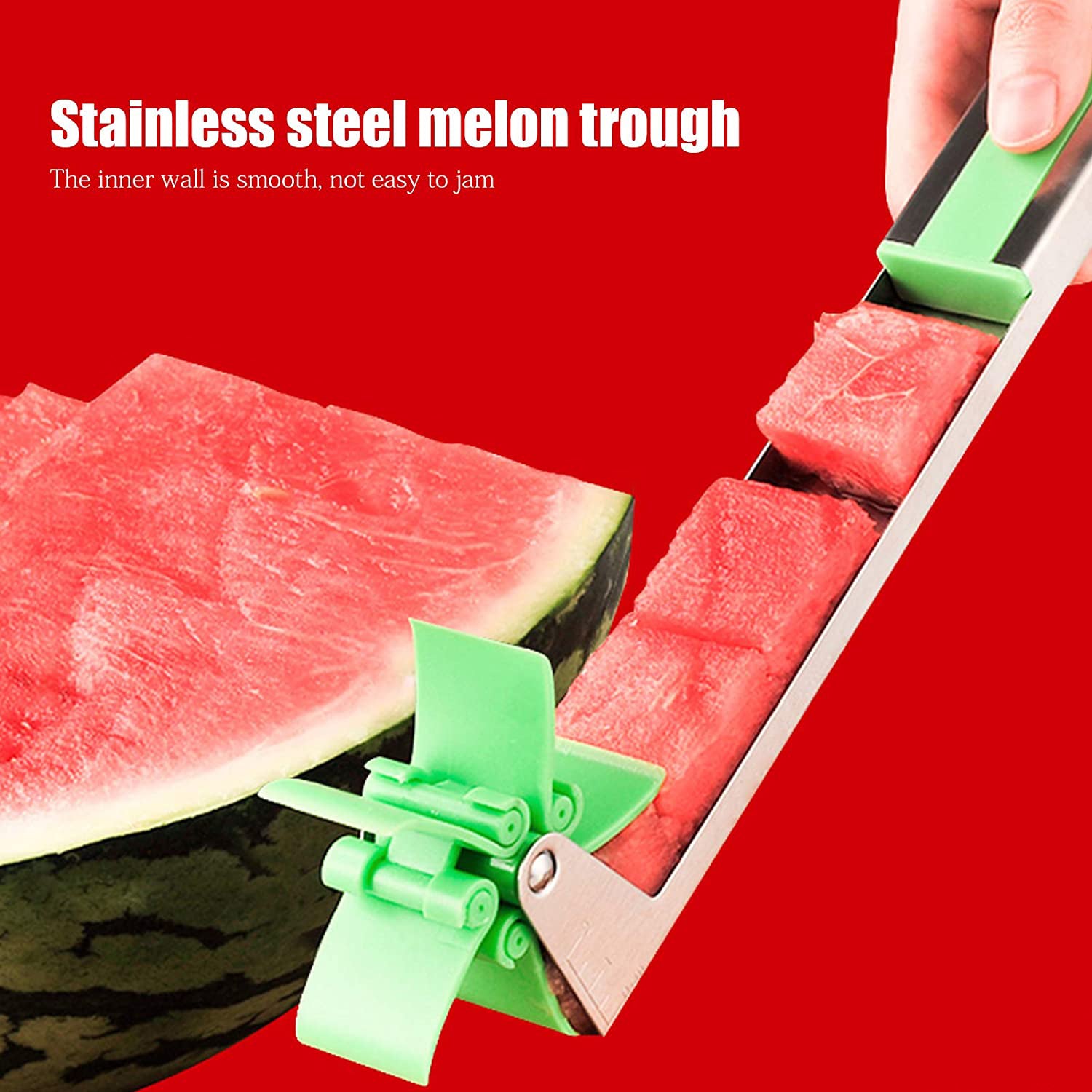 Stainless Steel Washable Watermelon Cutter Windmill Slicer Cutter Peeler for Home / Smart Kitchen Tool Easy to Use your brand
