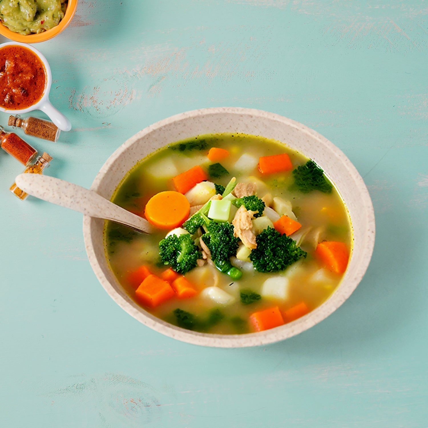 Rice Bowl Noodle 1 Bowl with 1 Lid and Handle Wheat Straw Noodle Bowls with Wheat Straw 1 Fork, 2 Chopsticks, 1 Spoon for Soup Salad Snack Set (6 Pcs Set) your brand