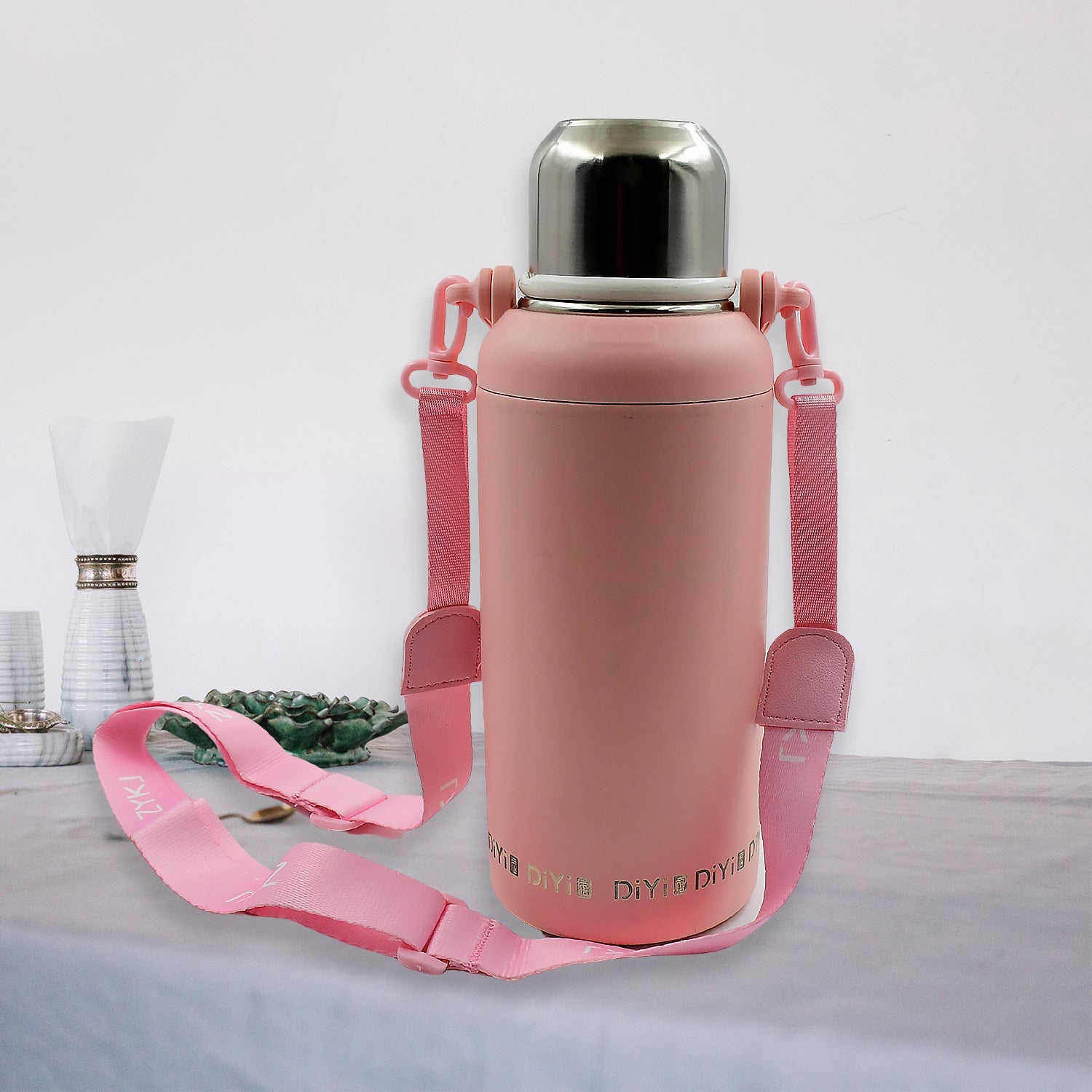 Stainless Steel tumblers 316 Stainless Steel, Vacuum Insulated Cup / Bottle, Portable Travel Kettle / Water Bottle with Handle, Outdoor Large Capacity Sports Kettle Cups / Bottle (1300 ML) - Shopmania Wholesale