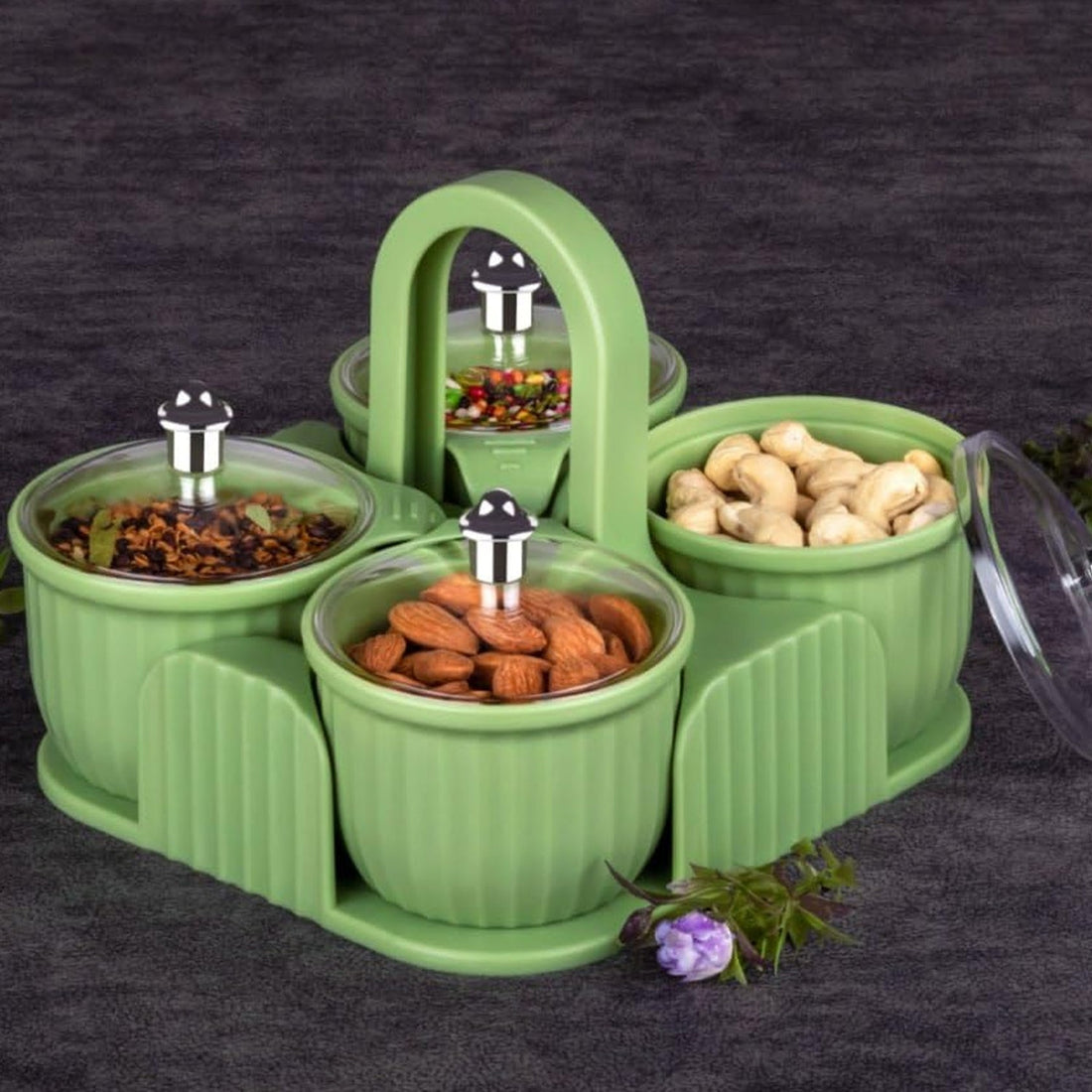 Multipurpose Plastic Storage Container Set: Kitchen Jars, Spices, Cookies your brand