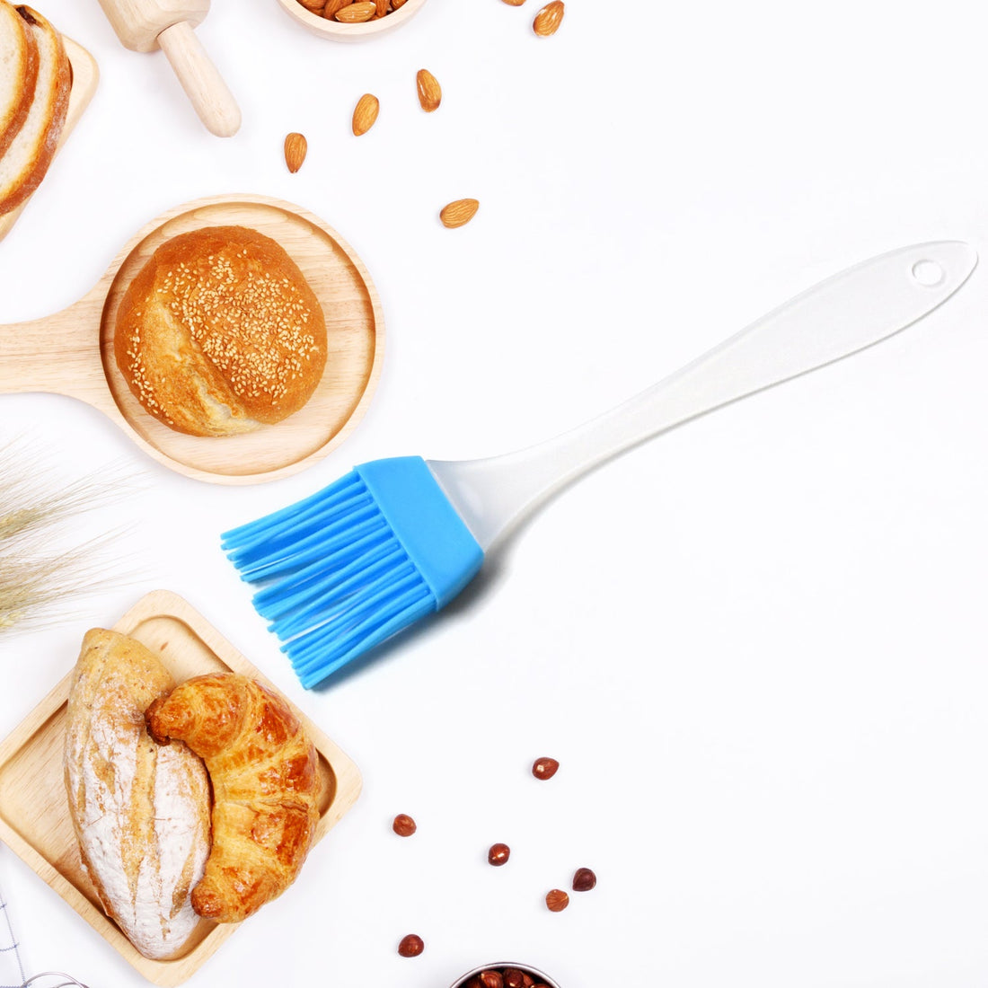 Silicone spatula and pastry brush set