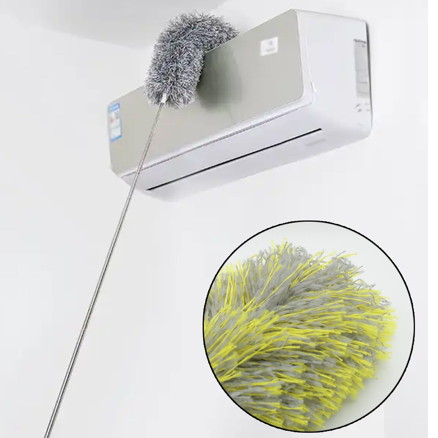 Long Handle, Microfiber Duster for Cleaning, Microfiber Hand Duster Washable Microfiber Cleaning Tool Extendable Dusters for Cleaning Office, Car, Computer, Air Condition, Washable Duster (62Cm) - Shopmania Wholesale