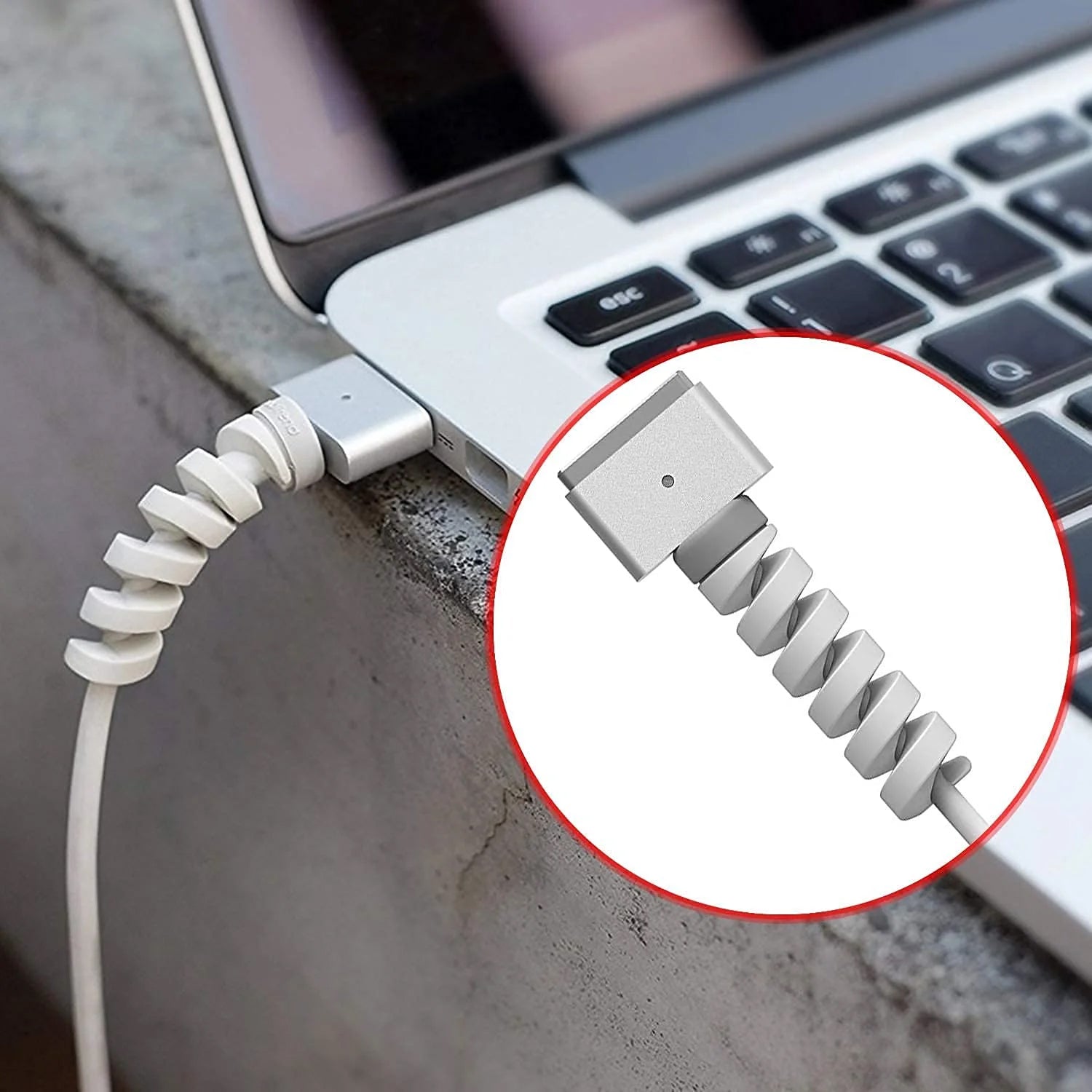 Spiral Charger Cable Protector Data Cable Saver Charging Cords Protective for All Universal  Cable Cover (Pack of 10) - Shopmania Wholesale
