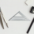 Double Side Scale Triangle Measurement Hand Tool, 45 Degree Triangle Ruler, Home for Industry, Aluminum Alloy Rafter Square 7-Inch Length your brand