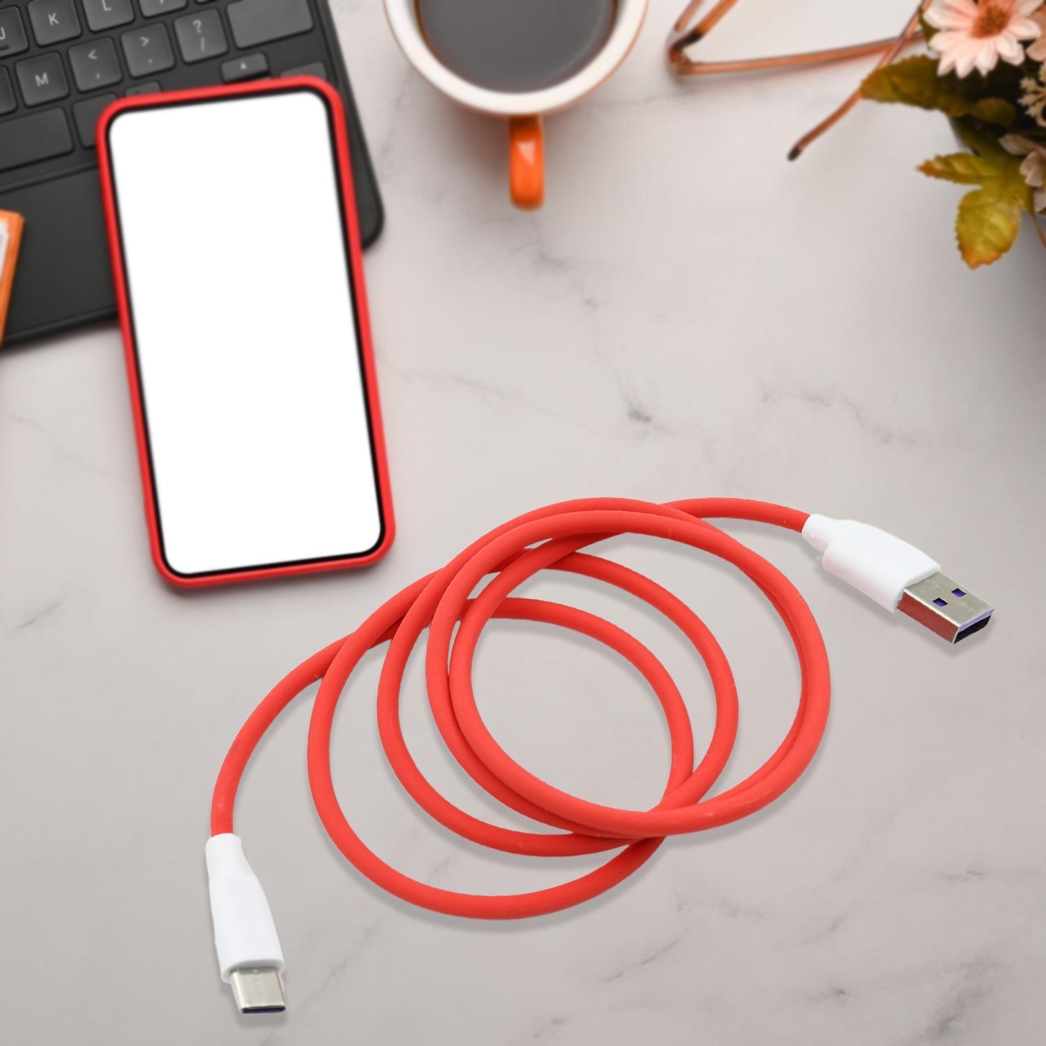 Unique Type C Dash Charging USB Data Cable | Fast Charging Cable | Data Transfer Cable For All C Type Mobile Use your brand