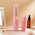 Rechargeable Mini Hair Straightener, Travel Portable USB Charging Cordless Hair Straightener Bursh, Three Temperature Adjustments Flat Iron Comb (1 Pc) your brand