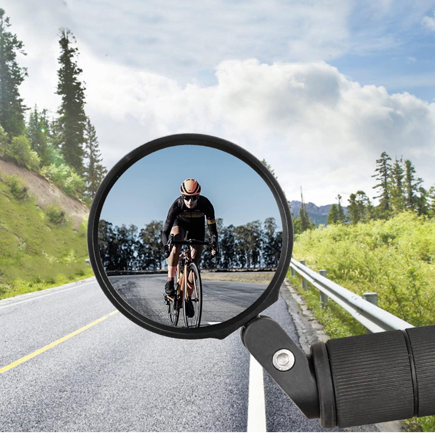 Bar End Bike Mirror, Safe Rearview Mirror 360° Rotatable & Foldable Safety Bicycle Rear View Mirror, Mirror Durable Bike Mirror (1 Pc) - Shopmania Wholesale