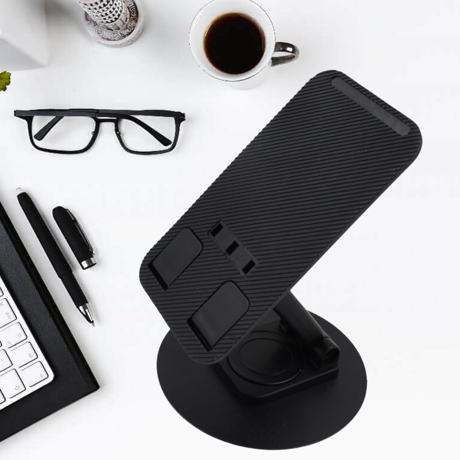Mobile Holder Rotating Foldable Stand Height Angle Adjustable Phone Holder Stand Portable Mobile Stand for Desk with All Mobile Phones (1 Pc) - Shopmania Wholesale