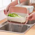 Double-layered strainer for effective washing and serving