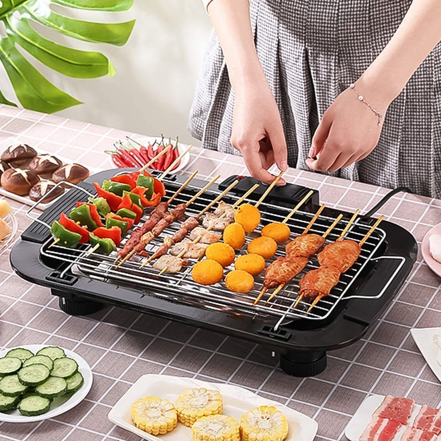 Electric Barbecue Grill 2000w (1 Pc) - Shopmania Wholesale