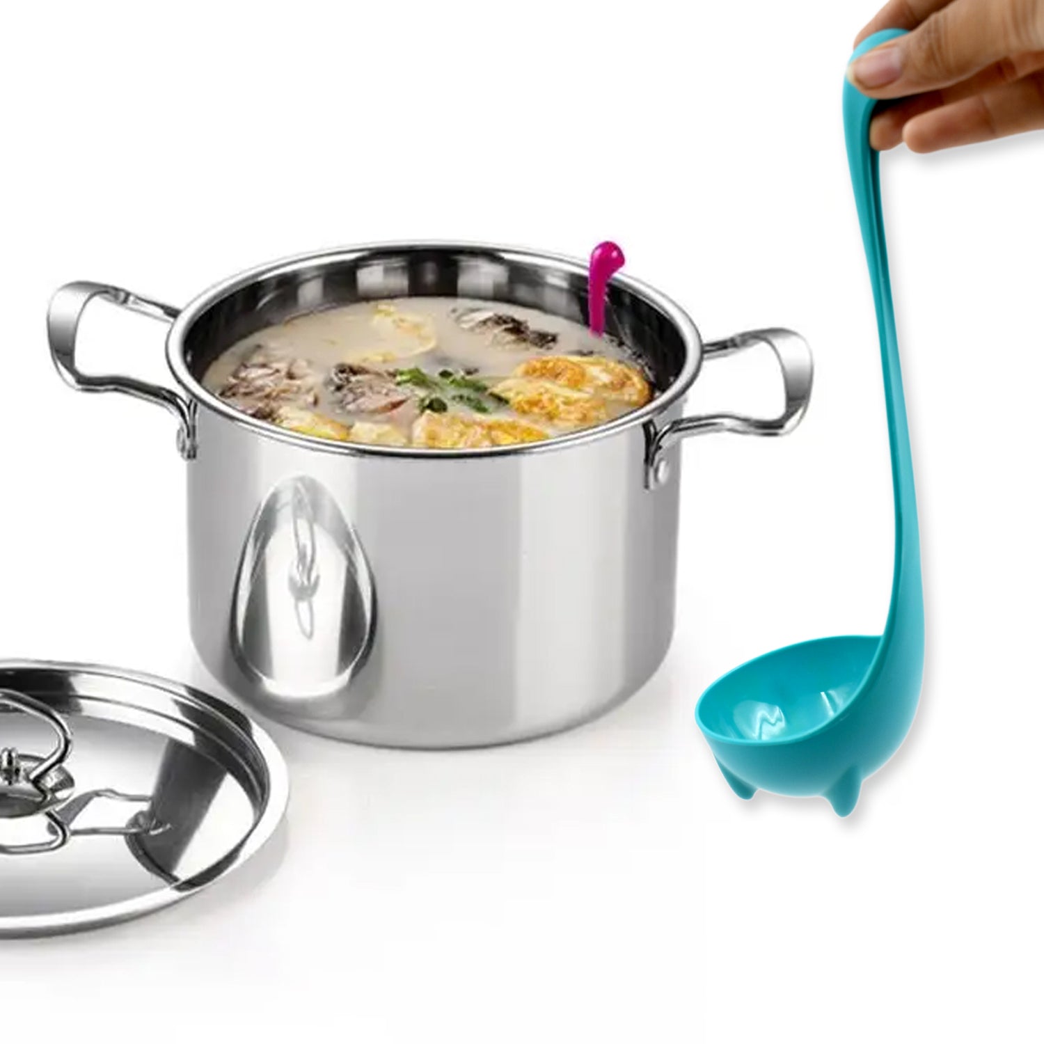 Multifunctional Colander Spoon: Soup Strainer, Long Handle, Kitchen Tool your brand
