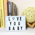Black Mini A6 Magnetic Cinematic Light Box with 82 Characters and 10 Emojis  (1 Set) - Shopmania Wholesale
