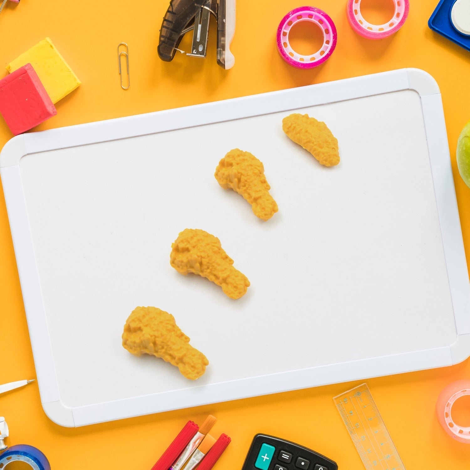 Cute Erasers, Pencil Eraser, Chicken Wings Chicken Legs Eraser Student School Supplies Gifts Chicken Rubber Drawing Small Eraser Office Accessory Fun Back to School Supplies Gifts Party Favor for Kids Adults Students (8 Pcs Set) your brand