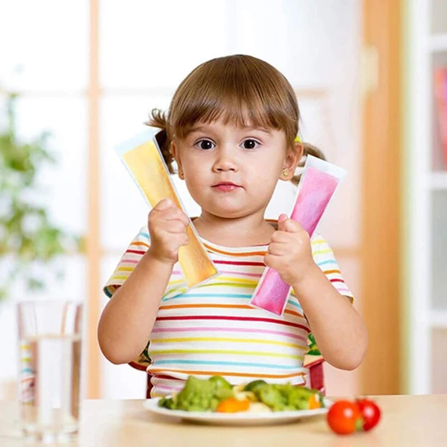 Homemade Popsicle Maker Manual Ice Cream Machine With Approx 20 Pcs Packing Bag Popsicle Mold Convenient Maker Manual Ice Cream Machine For Kids Adults DIY, Reusable your brand