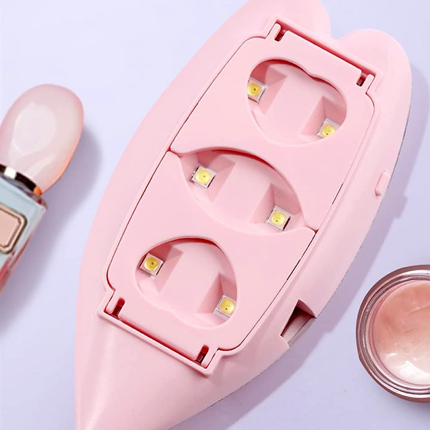 Mini Nail Lamp 6w 6 Led UV Nail Dryer with USB Cable for Gel Nail Polish Nail Art Tools for Starters Home DIY Professionals Salon Manicure (1 Pc) - Shopmania Wholesale