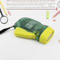 3 LED Hand Press Torch Hand Crank Flashlight Hand Pressing Flashlight Traveling Torch Light Manual Generator, Battery-Free Flashlight (1 Pc) your brand
