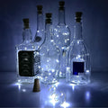 Wine Bottle Cork String Light | Multi LED / 2M Cable Length Copper Wire Battery Operated (White / 1 Pc) your brand
