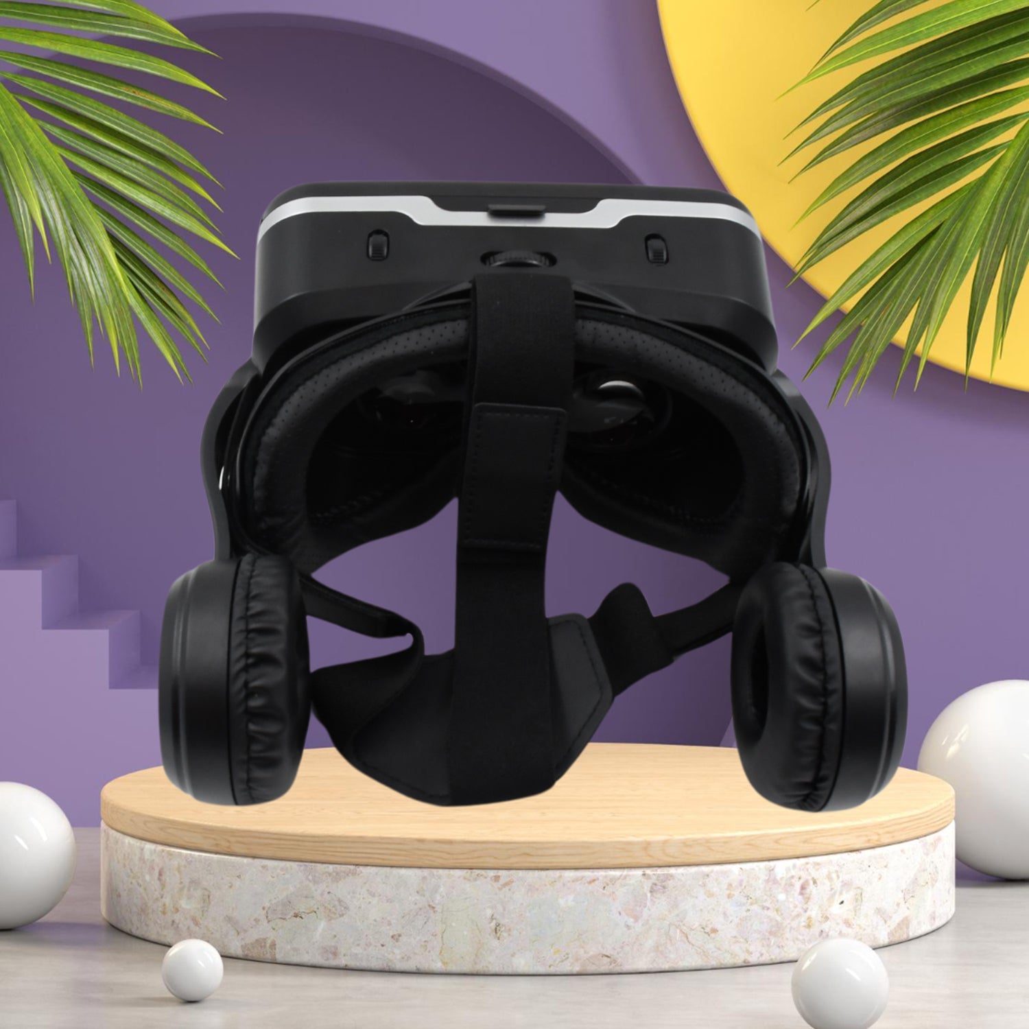 3D / HD VR Glasses Virtual Reality Goggles Headset for iOS for Android Smartphone VR Goggles-For 3D VR Movies Video Games with Headphones (1 Pc) - Shopmania Wholesale