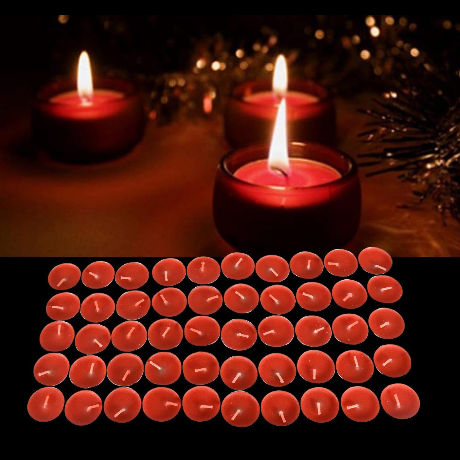 Tealight Candles Set, Smokeless Candles, Tealight Diwali Candles for Diwali, Home Decor, Decoration, Party, Festivals for Mood Dinners Parities Home Decoration Wedding Candle (50 Pcs set) - Shopmania Wholesale
