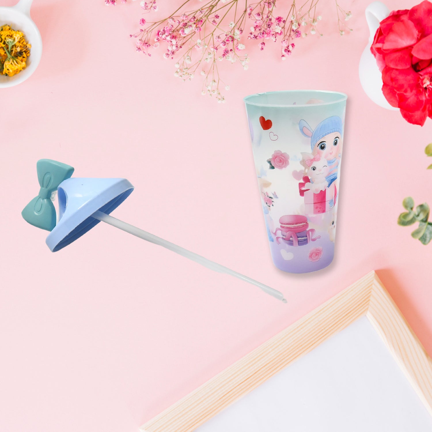 Unicorn Water Bottle with Straw & Lid for Kids (Without Light) - Shopmania Wholesale