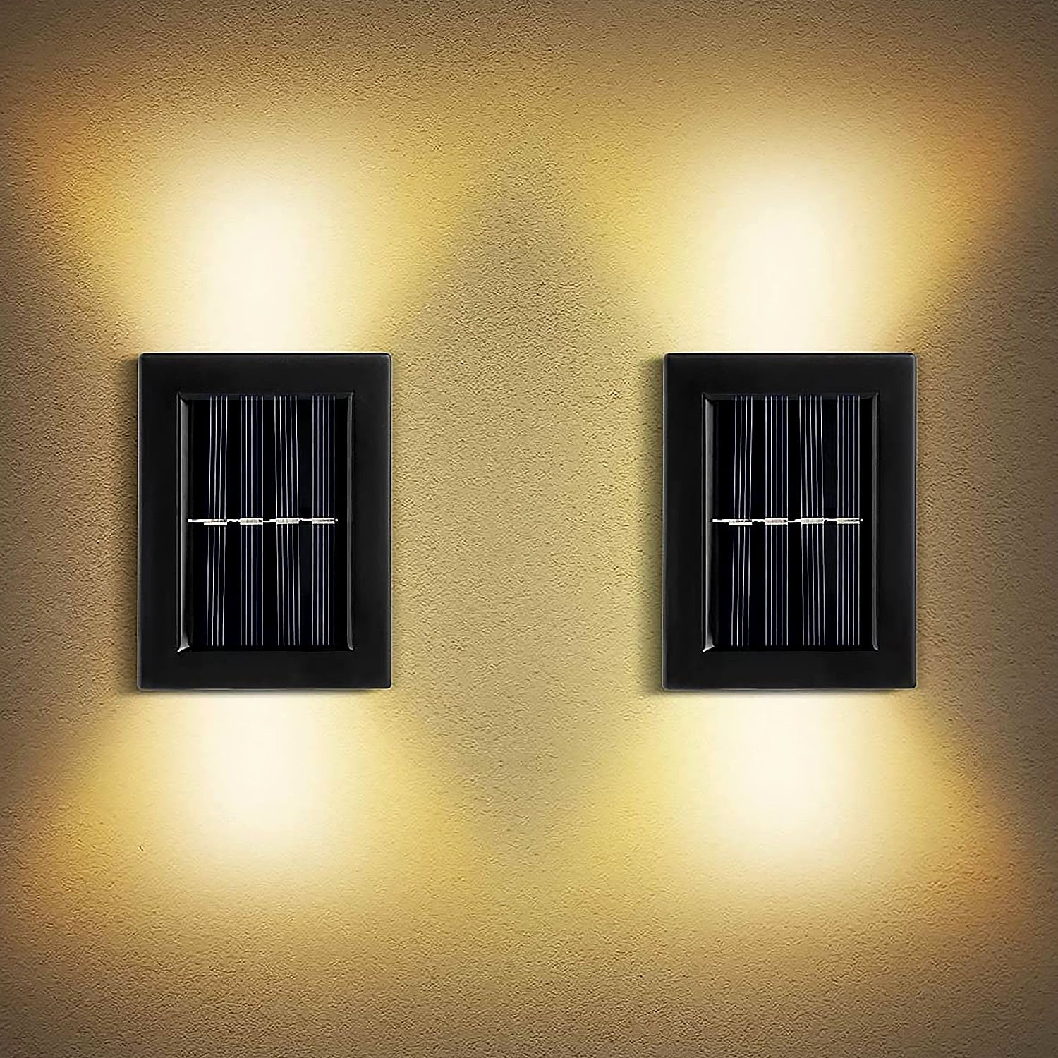 Solar Wall Lights Small Fence Lights Solar Powered Up Down LED Porch Light Garden Lights Outdoor Solar Landscape Lights WaterProof Light (1 Pc) - Shopmania Wholesale