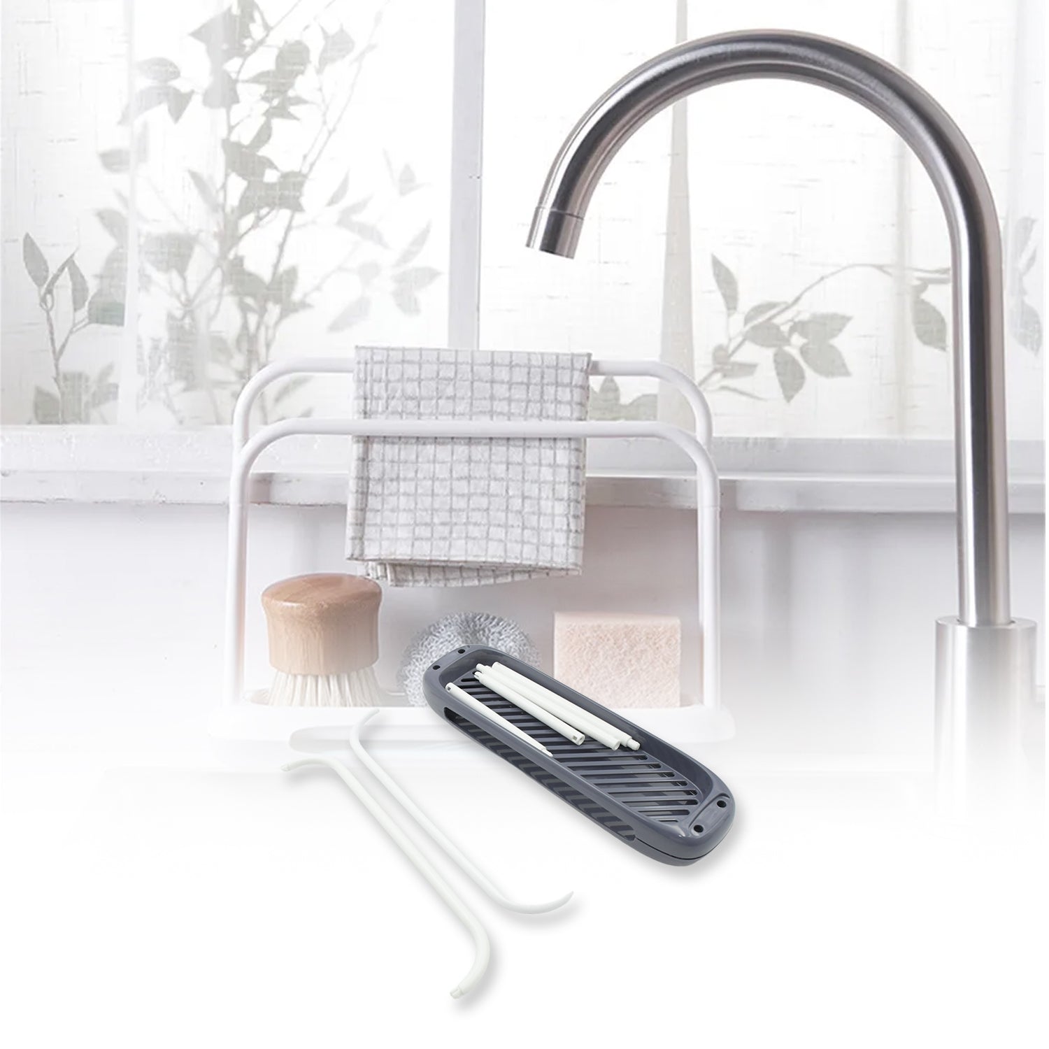 Storage Rack Kitchen Storage Holder Dish Towel Holder Dishcloth Rack Organizer Pool, Dishcloth Drying Rack Sink Rag Holder Towel (1 Pc) - Shopmania Wholesale
