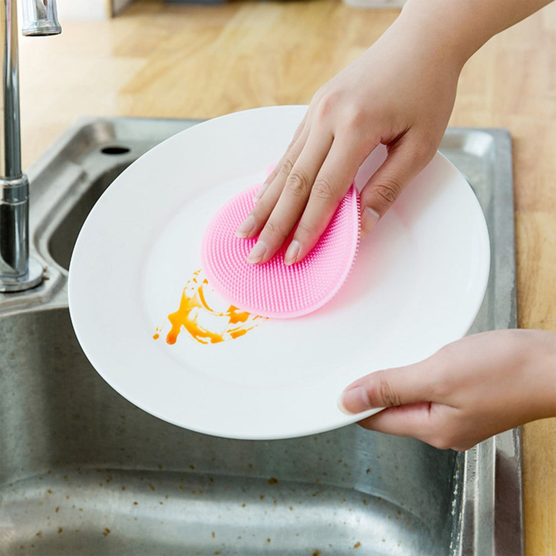 Silicone scrubbers for kitchen