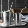 Reusable Stainless Steel Straws with Travel Case Cleaning Brush Eco Friendly Extra Long Metal Straws Drinking Set of 4 (2 Straight straws, 1 Bent straws, 1 Brush) your brand
