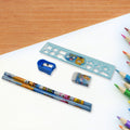 Stationery Kit for Kids - Stationery Set, Includes Wooden Pencil, Sharpener, Pencil and Eraser Set, Birthday Return Gift for Kids, Boys, Girls, 2 Pencil, 1 Scale, 1 Notebook,1 Sharpener, 1 Eraser & With Zip Bag (6 Pcs Set) - Shopmania Wholesale