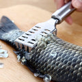 Fish Scale Remover Scraper Stainless Steel Fish Cutting Tools Sawtooth Easily Remove Fish Scales-Cleaning Brush Scraper Kitchen Tool- your brand