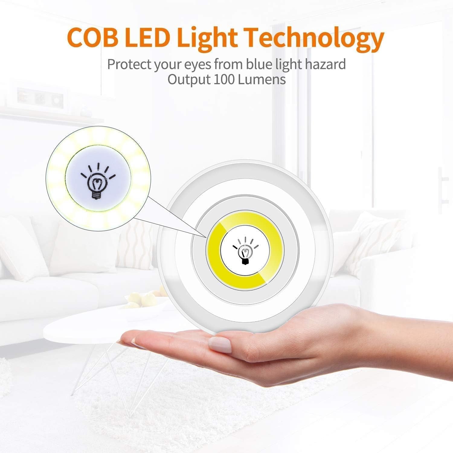 LED Light Under Closet Battery Powered Closet Wall Lamp with Remote Control Bedroom Kitchen Set of 3 LED Lights And 1 Remote Control (Battery Not Included) - Shopmania Wholesale