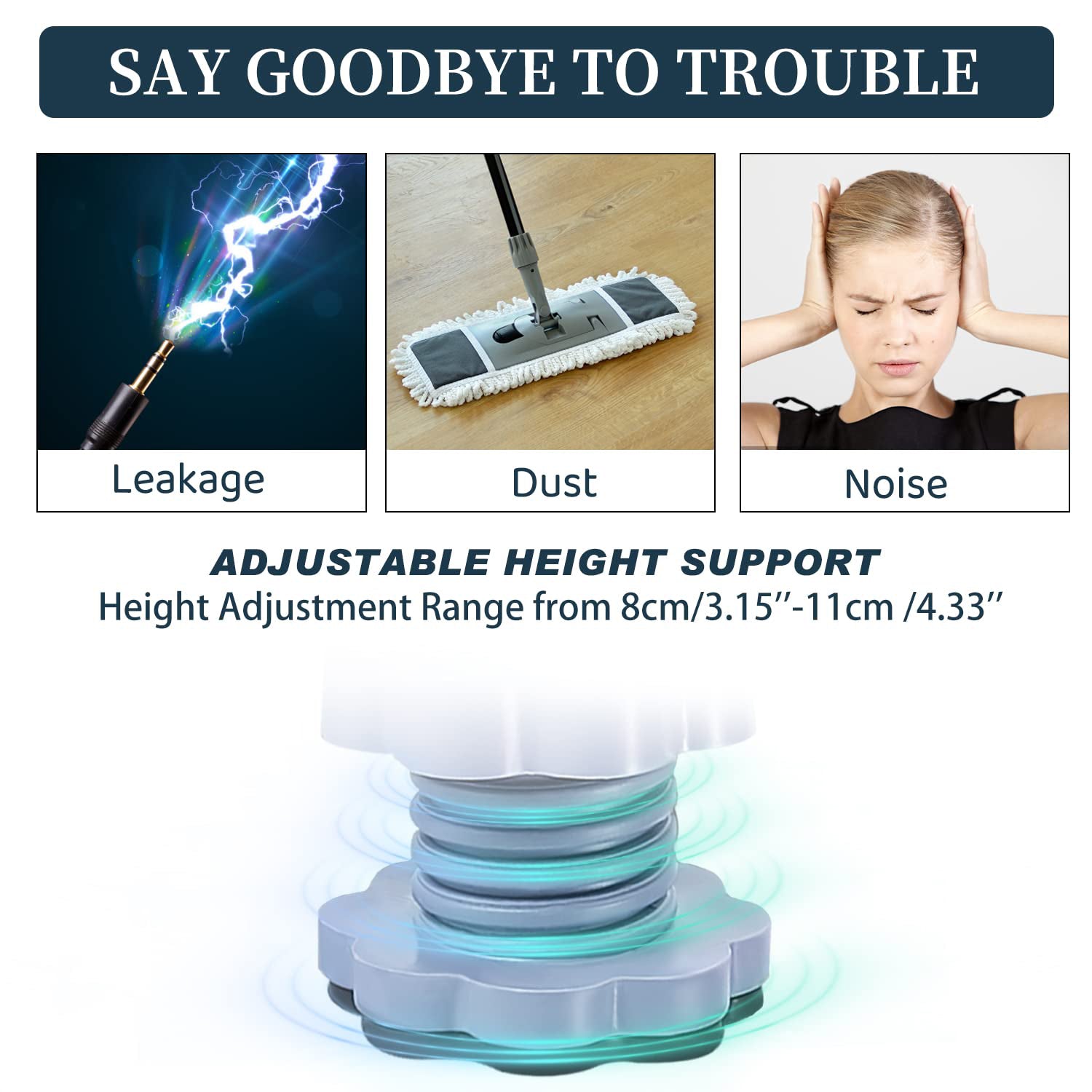 Washing machine support, anti vibration washing machine support adjustable washer anti vibrasion pads, washer & dryer pedestals, Washing Machine Accessory Anti- Skid Pad PVC Lifting Pad Non-Slip ( 4 Pc Set | 1Pc ) - Shopmania Wholesale
