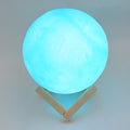 Moon Night Lamp Blue Color with Plastic Stand (15 x12 Cm / 1 Pc) your brand