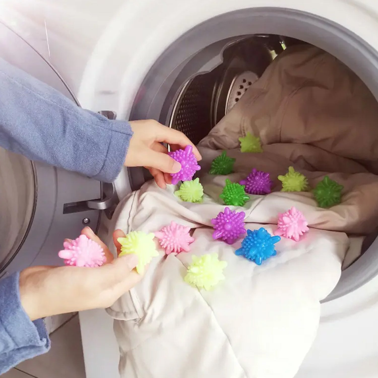 Soft Star Washing Machine, Laundry Dryer Balls Laundry Ball for Household Cleaning Washing Machine Clothes Softener (10 Pcs / Multi Color) - Shopmania Wholesale