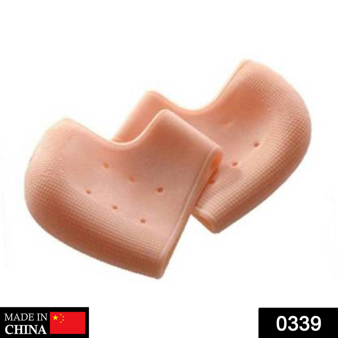 Silicone gel for moisturizing and repairing cracked heels.