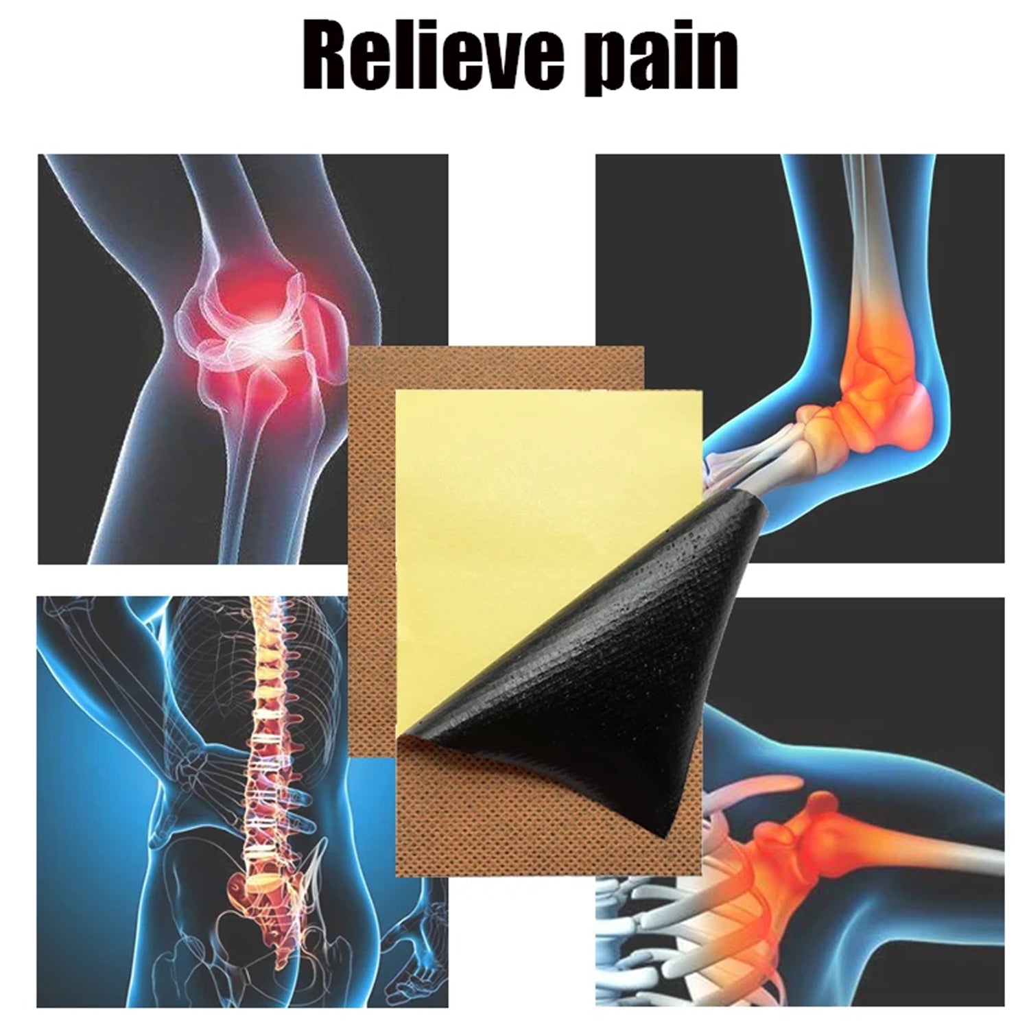 Ant Pain Relief Patch - Pack of 8 Patches | Instant Relief from Muscular Pain & Joint Pain| Natural Pain Relief Patches | Powerful Pain Relief, No Side Effects your brand