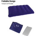 Velvet Air Inflatable Travel Pillow (Blue) - Shopmania Wholesale