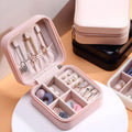 Mini PU Leather jewellery Box for Travel & Storage your brand