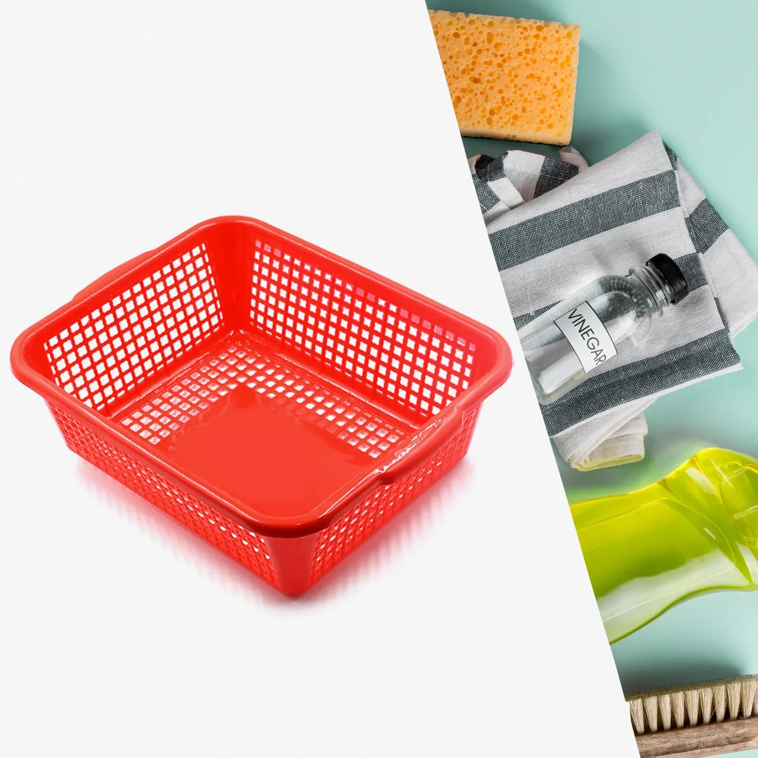 Plastic 1 Pc Kitchen Small Size Dish Rack Drainer Vegetables and Fruits Washing Basket Dish Rack Multipurpose Organizers (29x22CM Mix Color) - Shopmania Wholesale