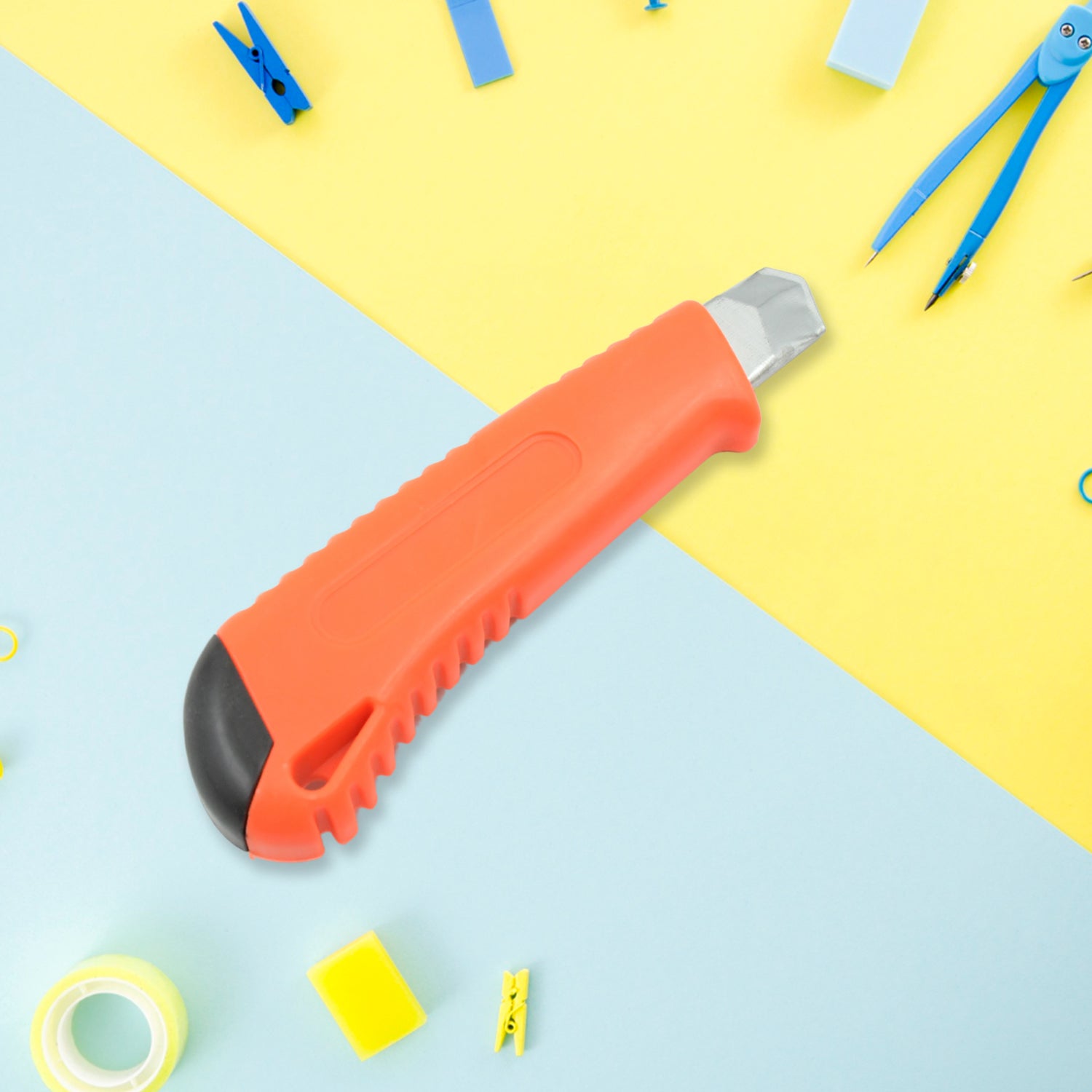 Multi-Use Iron Cutter, Cutting Blade and Precision Knife Blade, Utility Knife - Heavy Duty Industrial Cutter Knife (18mm) - Shopmania Wholesale