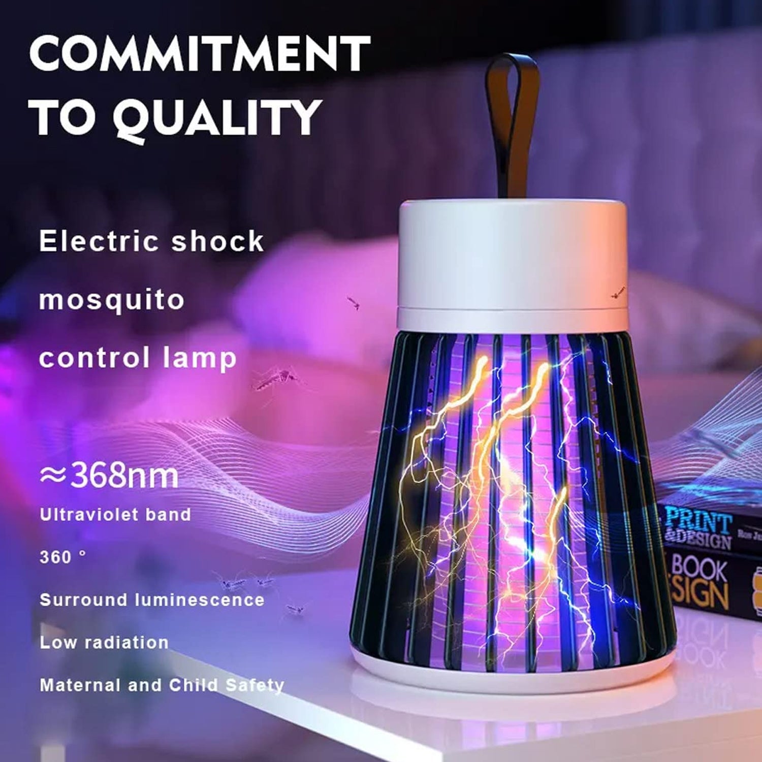 Mosquito Killer Machine  Mosquito Killer USB Powered Bug Zapper Mosquito Lamp For Home Electric LED Lamp Mosquito Killer Indoor  /  Outdoor Mosquito Trap Machine - Shopmania Wholesale